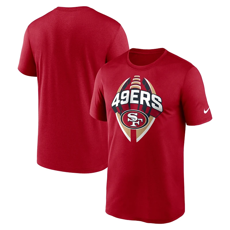 Men's Nike Scarlet San Francisco 49ers Big & Tall Primetime Legend Icon Performance T-Shirt