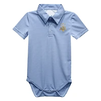 Infant Vive La Fete  Navy Argentina National Team Pencil Stripe Polo Bodysuit