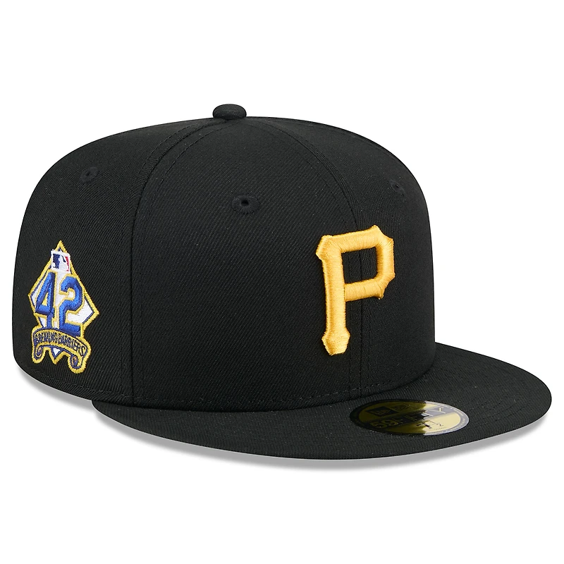 Men's New Era Black Pittsburgh Pirates 2025 Jackie Robinson Day 59FIFTY Fitted Hat