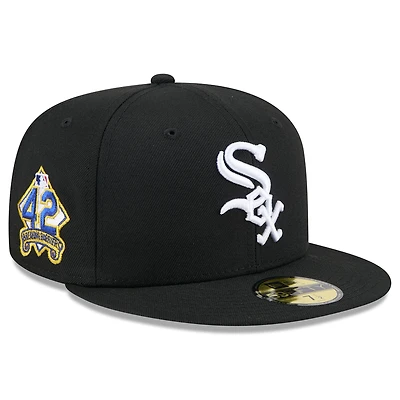 Men's New Era  Black Chicago White Sox 2025 Jackie Robinson Day 59FIFTY Fitted Hat