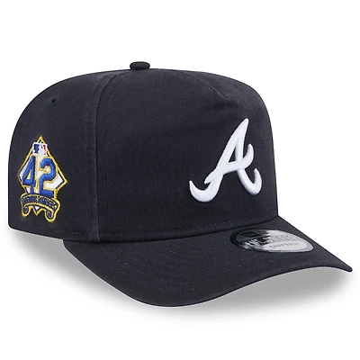 Men's New Era  Navy Atlanta Braves 2025 Jackie Robinson Day Golfer Adjustable Hat