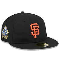 Men's New Era  Black San Francisco Giants 2025 Jackie Robinson Day Retro Crown 59FIFTY Unstructured Fitted Hat