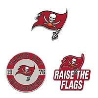 WinCraft Tampa Bay Buccaneers Three-Piece Collector Pin Set