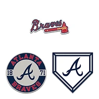 WinCraft Atlanta Braves Three-Piece Collector Pin Set