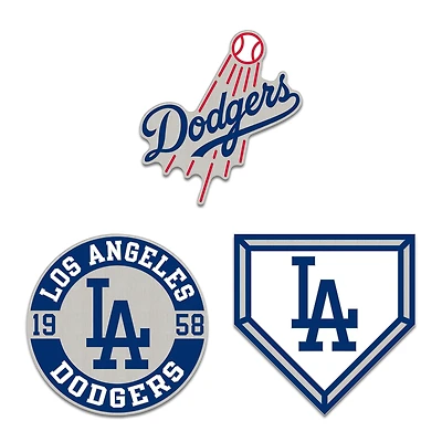WinCraft Los Angeles Dodgers Three-Piece Collector Pin Set