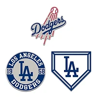 WinCraft Los Angeles Dodgers Three-Piece Collector Pin Set