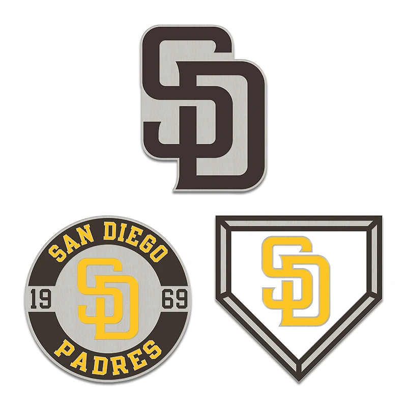 WinCraft San Diego Padres Three-Piece Collector Pin Set