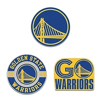 WinCraft Golden State Warriors Three-Piece Collector Pin Set