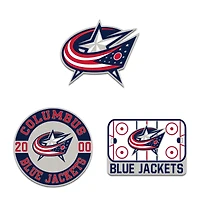WinCraft Columbus Blue Jackets Three-Piece Collector Pin Set