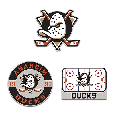 WinCraft Anaheim Ducks Three-Piece Collector Pin Set