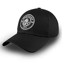 Men's 1863FC  Black Manchester City Mono Badge Structured Adjustable Cap