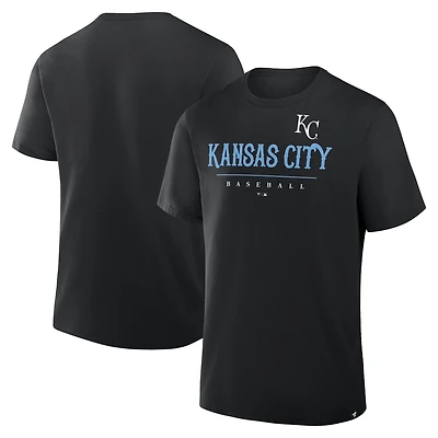 Men's Fanatics Black Kansas City Royals Color Pop Legacy Clubhouse T-Shirt