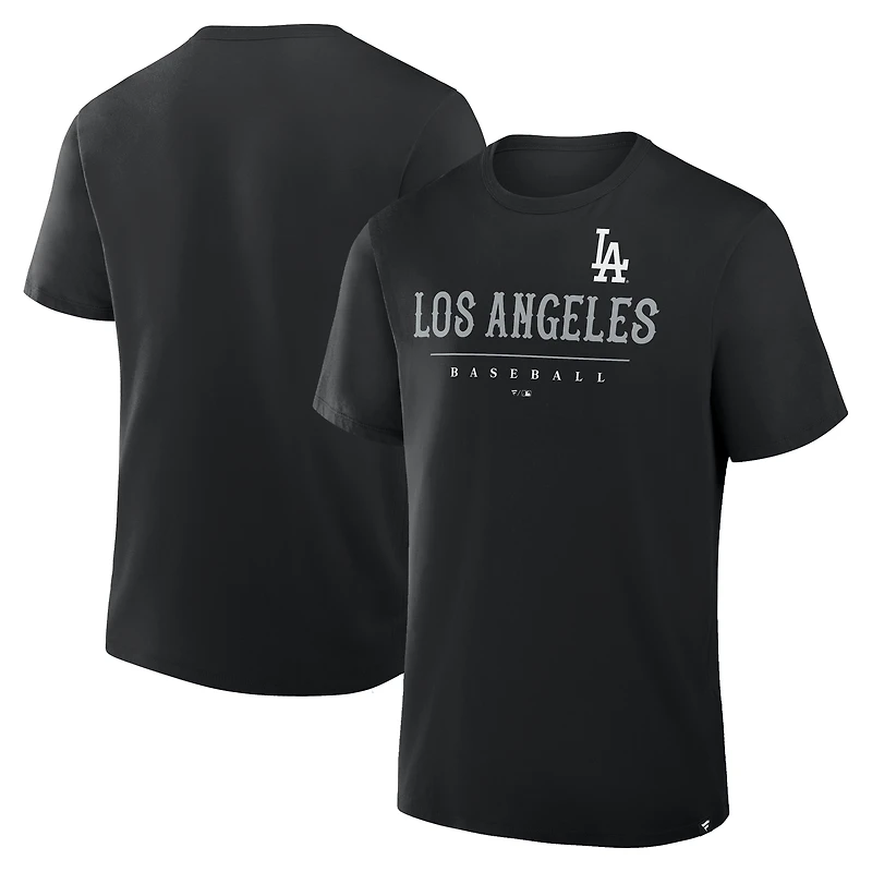 Men's Fanatics Black Los Angeles Dodgers Color Pop Legacy Clubhouse T-Shirt