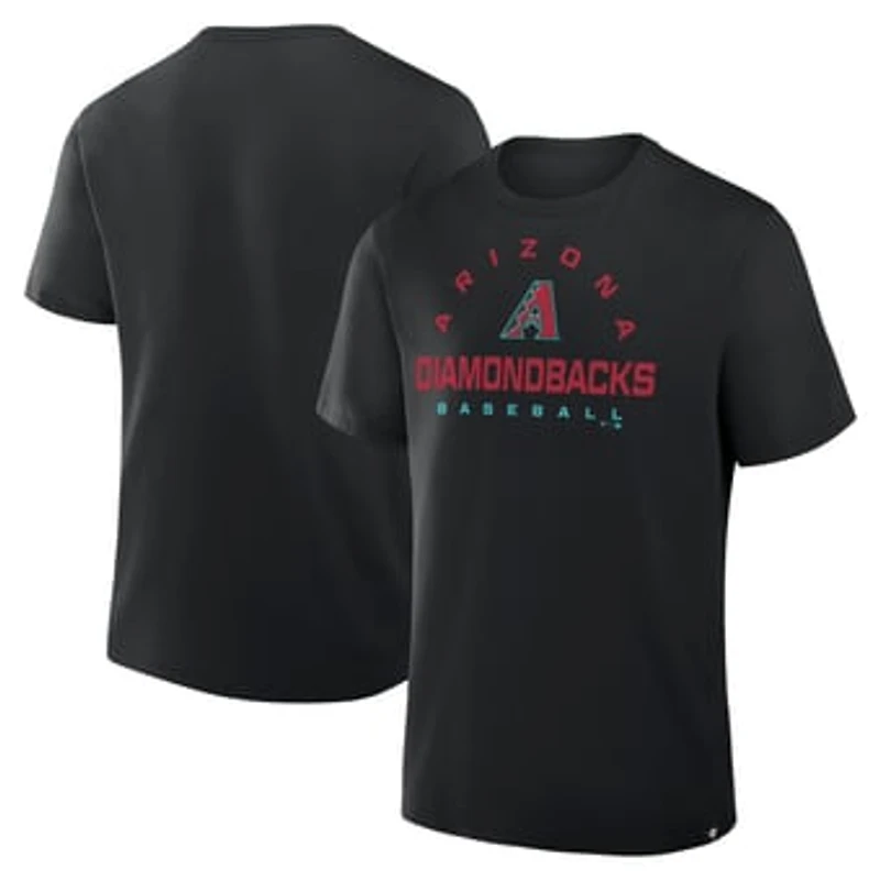 Men's Fanatics Black Arizona Diamondbacks Clubhouse Legacy Primary Play T-Shirt