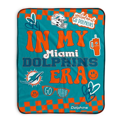 Pegasus   Miami Dolphins 50" x 60" In My Era Fleece Blanket