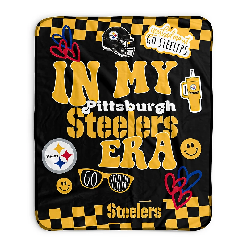 Pegasus   Pittsburgh Steelers 50" x 60" In My Era Fleece Blanket