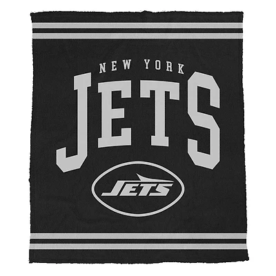 Pegasus  New York Jets 50" x 60" Midnight Logo Cozy Knit Blanket