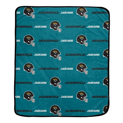 Pegasus Jacksonville Jaguars 60" x 72" Repeat Helmet Wordmark Ultra Soft Blanket