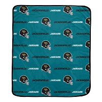 Pegasus Jacksonville Jaguars 60" x 72" Repeat Helmet Wordmark Ultra Soft Blanket