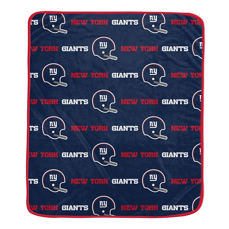 Pegasus New York Giants 60" x 72" Repeat Helmet Wordmark Ultra Soft Blanket