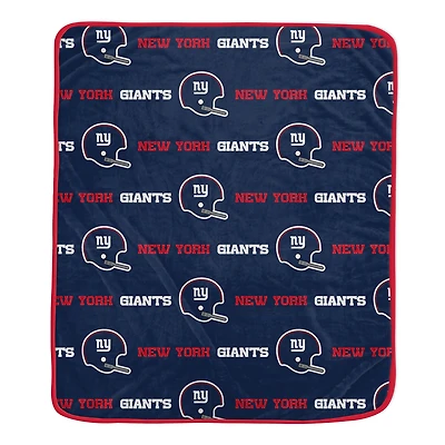 Pegasus New York Giants 60" x 72" Repeat Helmet Wordmark Ultra Soft Blanket