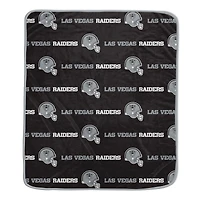 Pegasus Las Vegas Raiders 60" x 72" Repeat Helmet Wordmark Ultra Soft Blanket