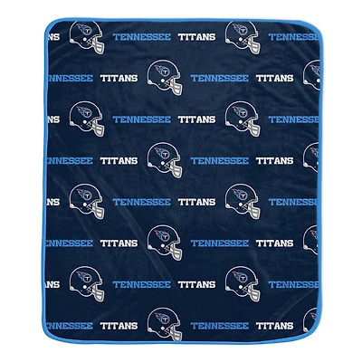 Pegasus Tennessee Titans 60" x 72" Repeat Helmet Wordmark Ultra Soft Blanket