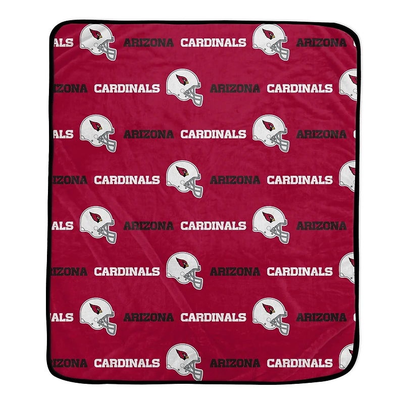 Pegasus Arizona Cardinals 60" x 72" Repeat Helmet Wordmark Ultra Soft Blanket