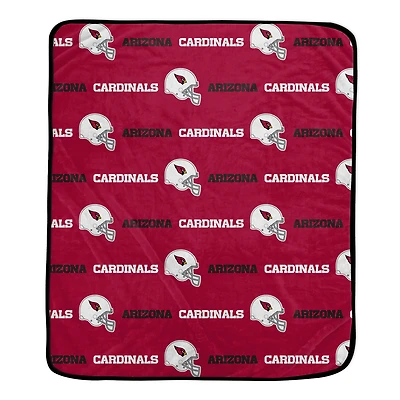 Pegasus Arizona Cardinals 60" x 72" Repeat Helmet Wordmark Ultra Soft Blanket