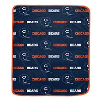 Pegasus Chicago Bears 60" x 72" Repeat Helmet Wordmark Ultra Soft Blanket