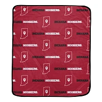 Pegasus Indiana Hoosiers 60" x 72" Repeat Logo Wordmark Ultra Soft Blanket