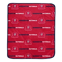 Pegasus Washington Nationals 60" x 72" Repeat Logo Wordmark Ultra Soft Blanket
