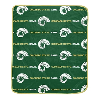 Pegasus Colorado State Rams 60" x 72" Repeat Logo Wordmark Ultra Soft Blanket