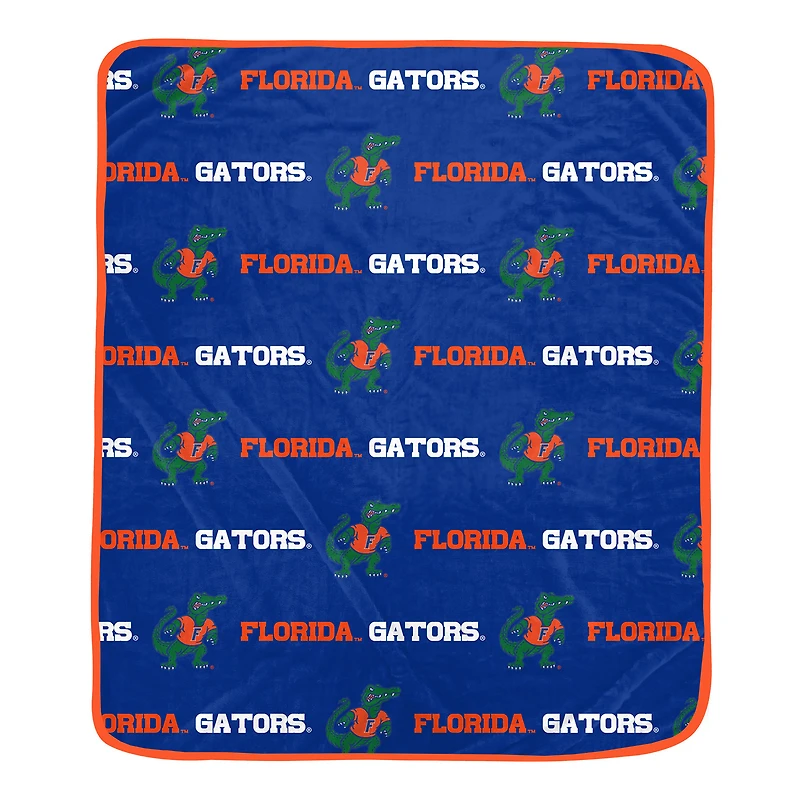 Pegasus Florida Gators 60" x 72" Repeat Logo Wordmark Ultra Soft Blanket