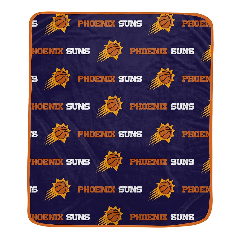 Pegasus Phoenix Suns 60" x 72" Repeat Logo Wordmark Ultra Soft Blanket