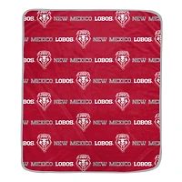 Pegasus New Mexico Lobos 60" x 72" Repeat Logo Wordmark Ultra Soft Blanket