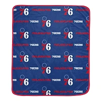 Pegasus Philadelphia 76ers 60" x 72" Repeat Logo Wordmark Ultra Soft Blanket