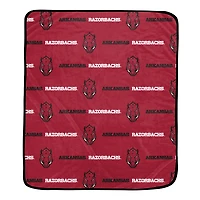 Pegasus Arkansas Razorbacks 60" x 72" Repeat Logo Wordmark Ultra Soft Blanket