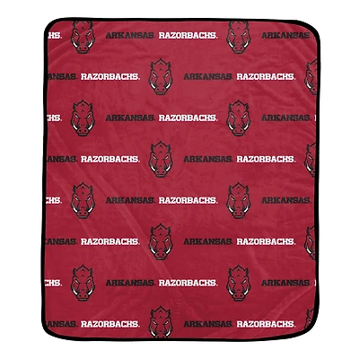 Pegasus Arkansas Razorbacks 60" x 72" Repeat Logo Wordmark Ultra Soft Blanket