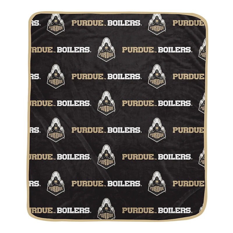 Pegasus Purdue Boilermakers 60" x 72" Repeat Logo Wordmark Ultra Soft Blanket