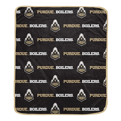 Pegasus Purdue Boilermakers 60" x 72" Repeat Logo Wordmark Ultra Soft Blanket