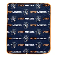 Pegasus UTEP Miners 60" x 72" Repeat Logo Wordmark Ultra Soft Blanket