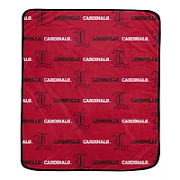Pegasus Louisville Cardinals 60" x 72" Repeat Logo Wordmark Ultra Soft Blanket
