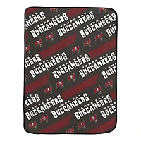 Pegasus Tampa Bay Buccaneers 60" x 72" Slanted Half-Stripe Wordmark Ultra Soft Blanket