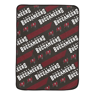Pegasus Tampa Bay Buccaneers 60" x 72" Slanted Half-Stripe Wordmark Ultra Soft Blanket