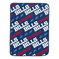 Pegasus Buffalo Bills 60" x 72" Slanted Half-Stripe Wordmark Ultra Soft Blanket