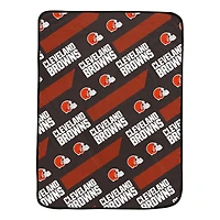 Pegasus Cleveland Browns 60" x 72" Slanted Half-Stripe Wordmark Ultra Soft Blanket