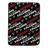 Pegasus Atlanta Falcons 60" x 72" Slanted Half-Stripe Wordmark Ultra Soft Blanket