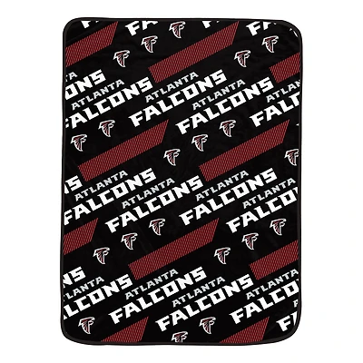 Pegasus Atlanta Falcons 60" x 72" Slanted Half-Stripe Wordmark Ultra Soft Blanket