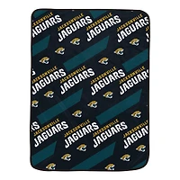 Pegasus Jacksonville Jaguars 60" x 72" Slanted Half-Stripe Wordmark Ultra Soft Blanket